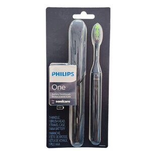 Philips One By Sonicare Battery Toothbrush With Travel Case & AAA Battery